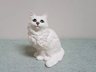 Buy VINTAGE BESWICK LARGE Seated PERSIAN WHITE CAT Looking Up 1867 • 15£