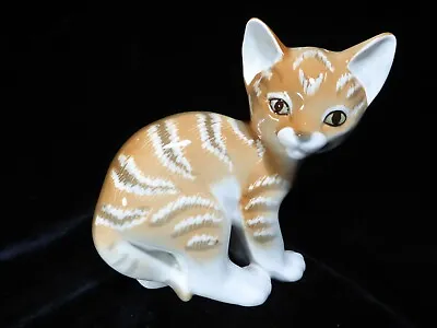 Buy Large USSR Lomonosov Pottery Porcelain Cat / Kitten Number 2 • 28£