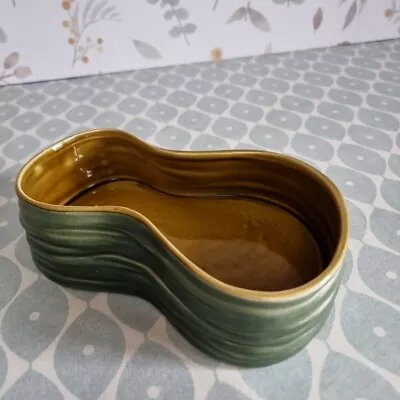 Buy Vintage Retro Beswick Ware Teal Green Kidney Dish Pot Bowl Asymmetrical Dish • 11.99£