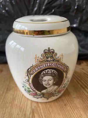Buy Lord Nelson Pottery Silver Jubilee 1977 Vase With Lid • 4£