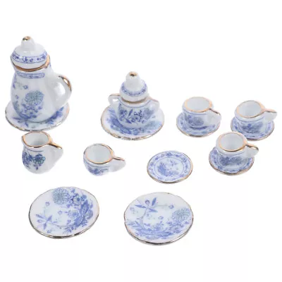 Buy  Mini Ceramic Tea Set Ceramics Child Dollhouse Kitchen Accessories • 9.89£