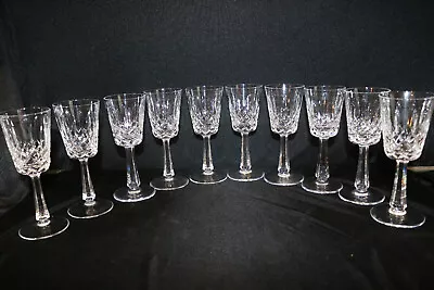 Buy Galway Irish Crystal Clifden Hand Blown Set Of 10 Recd Wine Glasses 6  7/8  Tall • 72.39£