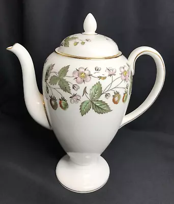 Buy Lovely Wedgwood Coffee Pot In The  Strawberry Hill  Pattern • 29.99£