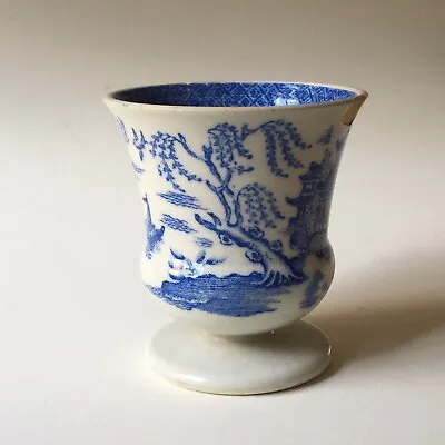Buy Antique 1800s Copeland Spode Blue/white Pagoda Willow Pattern Egg Cup • 15£