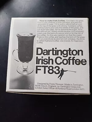 Buy 2 Dartington Glass Irish Coffee Mugs FT83. Boxed. Designed By Frank Thrower. • 6.99£