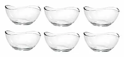 Buy 6 Ice Cream Bowl Sundae Glasses Appetizer Dessert Cocktail Fruit Glass 300ml • 11.99£