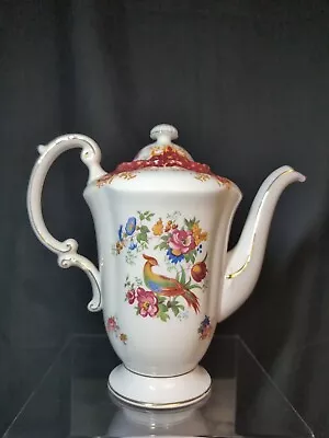 Buy Paragon Rockingham Red Coffee Pot Teapot Quality Vintage Bone China Collectible • 70£