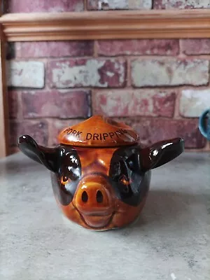 Buy Vintage Szeiler Pig Head Pork Dripping Lidded Pot • 6£