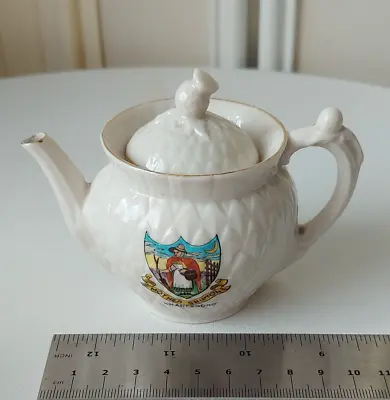 Buy Miniature Teapot Arcadian Crested China Mother Shipton Knaresboro - 8.5cm X 12cm • 7.95£