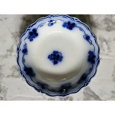 Buy Antique W.H. Grindley & Co. Flow Blue Bowl Clover Pattern 5.35  X 1  Stamped • 26.85£