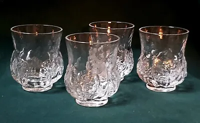 Buy Set Of 4 EDEN By ORREFORS Whiskey Glasses 2.75  Tall Sweden By Lars Hellsten  • 37.95£