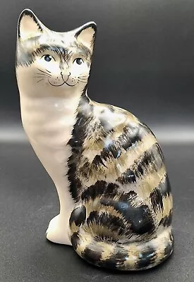 Buy Babbacombe Pottery England - Sitting Cat Ornament - Hand Decorated  • 19.99£