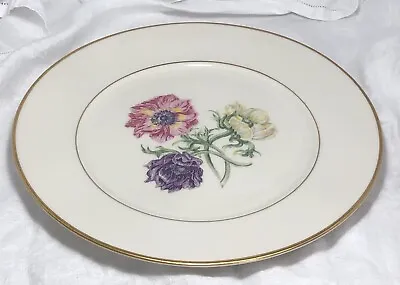 Buy Lamberton Ivory China Dinner Plates Made America Lunning Inc Field Flower 10.5” • 7.58£