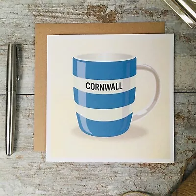 Buy Cornishware Inspired Greeting Card - 12oz Mug CORNWALL • 3£