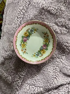 Buy Crown Staffordshire - Tunis - Pink - Butter Pat - Bone China • 4.95£