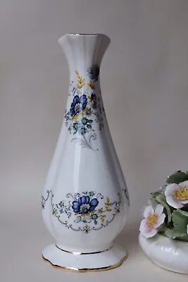 Buy Royal Tara Fine Irish Bone China Blue Flower Vase • 9.95£