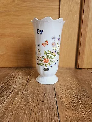 Buy Aynsley Fine Bone China Flower Vase. Cottage Garden Design Exc. Condition Pretty • 12£