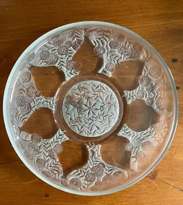 Buy Lalique Coupe Plate 25.5cm. 'Vases' No 2. VDA France Mark • 195£