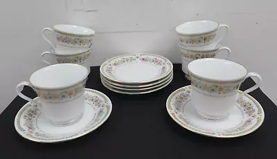 Buy Liling Tea Set X Tea Cups & Saucers Side Plates Fine China Yung Shen Floral • 9.99£