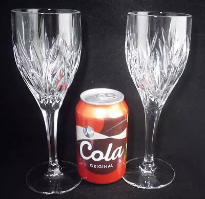 Buy 2 X Tall Nachtmann Crystal Imperial Wine Goblets Glasses 8.5 H • 14.99£