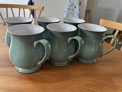 Buy 6 Denby Regency Green  Craftsman Mugs • 25.66£