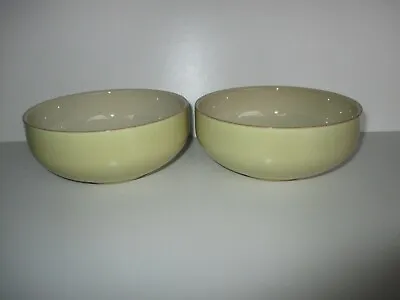 Buy Denby Fire Yellow 2 X New First Quality Soup/Cereal Bowls Excellent Condition • 29.50£