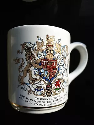 Buy Charles & Diana Wedding Commemorative Mug - Poole Pottery • 1.50£