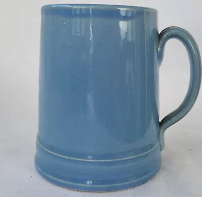 Buy Large Scottish Buchan Pottery Tankard / Mug ~ Blue Portobello Stoneware ~ 12cm • 6£