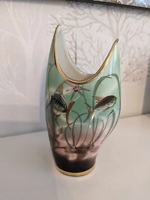 Buy 1950s Marine Vase Hand Decorated Florence Italy 195 Mid Century Modern 160 Mm • 15£