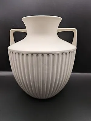 Buy Hornsea Pottery Classic White/Off White Urn Vase - Unglazed - Twin Doves Mark  • 24.95£