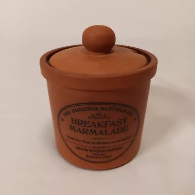 Buy Henry Watson Pottery Original Suffolk Terracotta Storage Jar Breakfast Marmalade • 12£