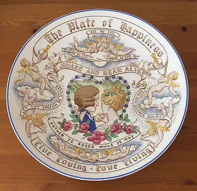 Buy Losol Ware Keeling & Co Ltd Burslem England Decorative Plate Of Happiness  • 8.50£