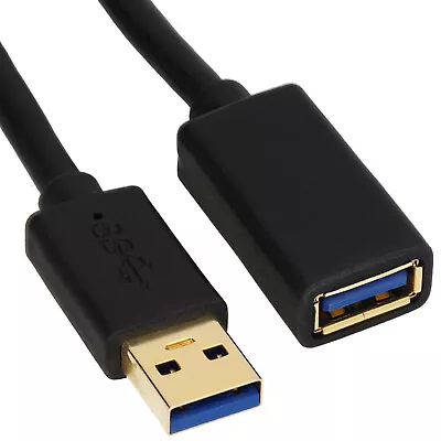 Buy PRO USB 3.0 22AWG High Speed Cable EXTENSION Lead A Male To Female Socket 1m-3m • 4.54£