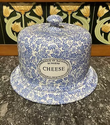 Buy Frederick Rathbone Burgess Large Blue & White Pottery Kitchen Ware Cheese Cloche • 100£