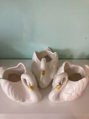 Buy Three Lovely Vintage Sylvac Swans - 1127 • 8.50£