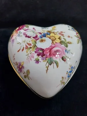 Buy Hammersley Fine Bone China Heart Shaped Trinket Box Excellent Condition  • 4.99£