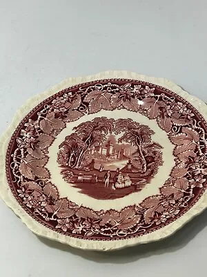 Buy Masons Patent Ironstone China Vista Large Red Detailed Plate Decorative #LH • 2.99£