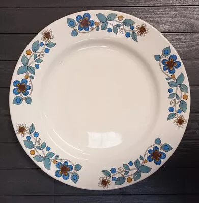 Buy Barratt's Delphatic White Tableware Ironstone England Floral Plate 10 In • 8.50£