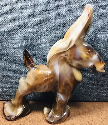 Buy Vintage Imperial Glass Donkey Mule Figurine Carmel Slag Glass Statuette USA Made • 26.87£