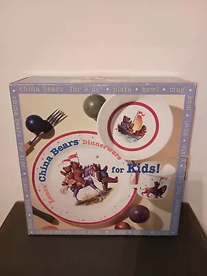 Buy LENOX CHINA BEARS DINNERWARE FOR KIDS - 3 PIECE SET New In Wrapper • 18.82£