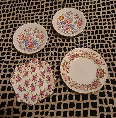 Buy Vintage Royal Grafton Bone China Small Collectors Plates X 4. Floral • 6£