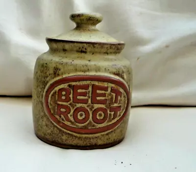 Buy Tremar Cornish Studio Pottery Beetroot Jar • 12.50£