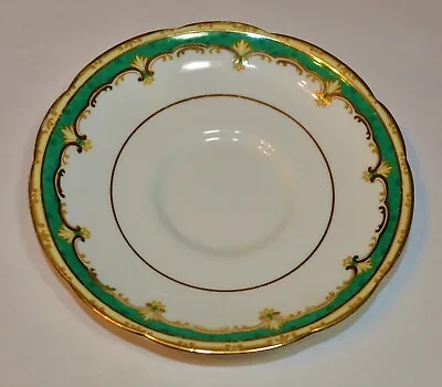 Buy Vintage 30s PARAGON Bone China England Emerald Green Pattern #G3395 Saucer • 19.20£