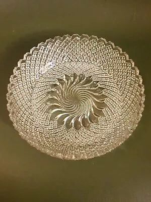 Buy Vintage Pressed Glass Bowl Hobnail Pattern • 12£