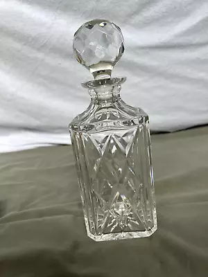Buy Beautiful Vintage Crystal Cut Glass Decanter With Stopper • 18£