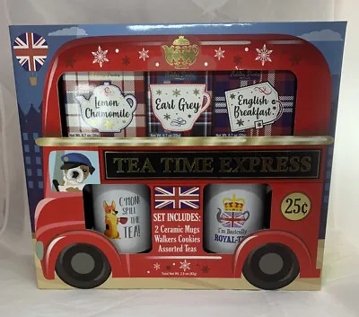 Buy London Bus Boxed Tea Gift Set 2 Mugs Walkers Shortbread Teas Corgi Royal Tea Mug • 19.17£