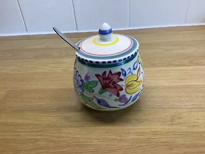 Buy Vintage Poole Pottery Jam/Sugar Pot • 10£
