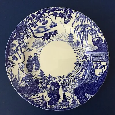 Buy Royal Crown Derby Mikado Blue And White Japanese Pattern Plate 26.5cm • 19£
