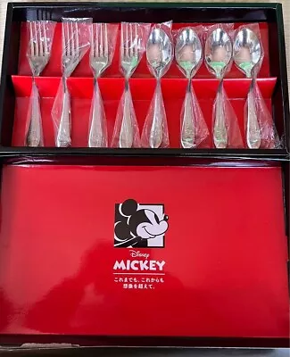 Buy Disney Mickey Spoon Fork Set Game Sweater Used JP MS02 • 47.35£