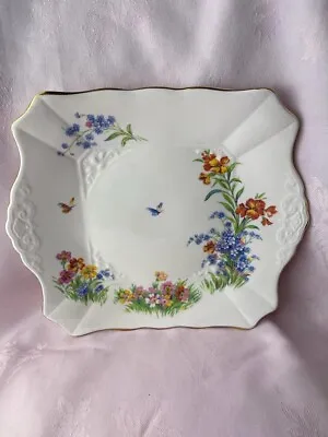 Buy Vintage Plant Tuscan China England Art Deco Floral Cake Plate ✅ 1196 • 29.99£